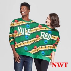 Yule Tied 2 Person Ugly Christmas Sweater NWT